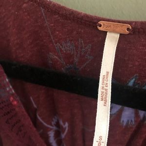 Free people open back tank